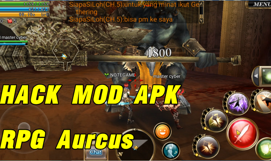 Hack MOD APK Aurcus Online MMORPG  God mode